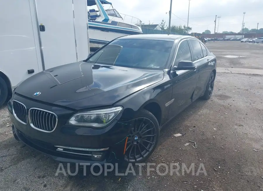 BMW 750I 2015 vin WBAYB6C53FD966025 from auto auction Iaai