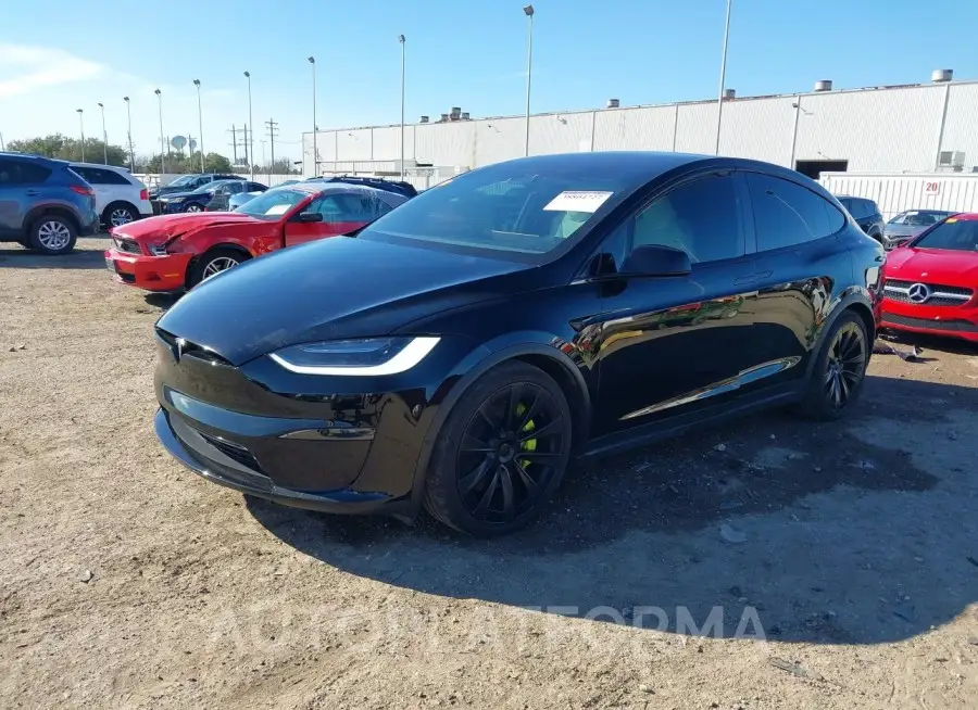 TESLA MODEL X 2022 vin 7SAXCBE69NF346106 from auto auction Iaai