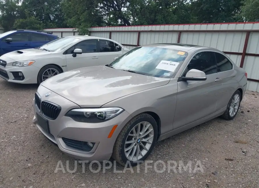 BMW 228I 2015 vin WBA1F5C57FV257513 from auto auction Iaai