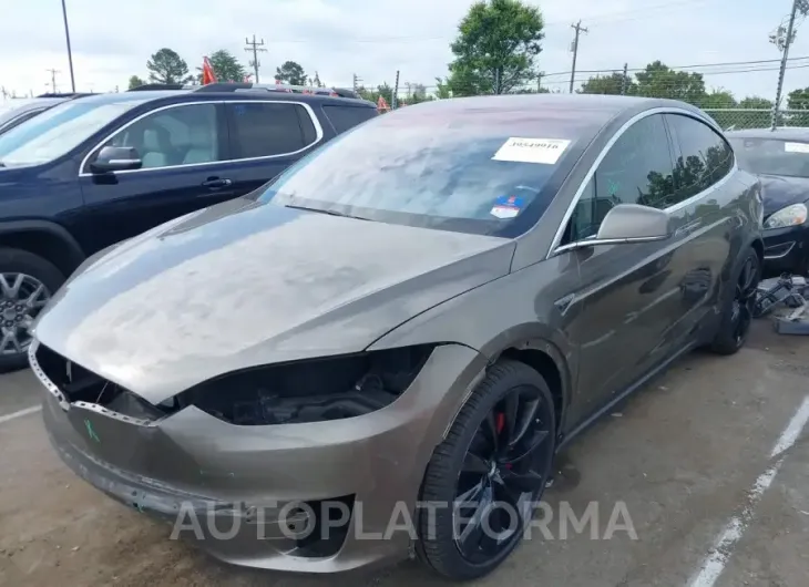 TESLA MODEL X 2016 vin 5YJXCBE43GFS00654 from auto auction Iaai