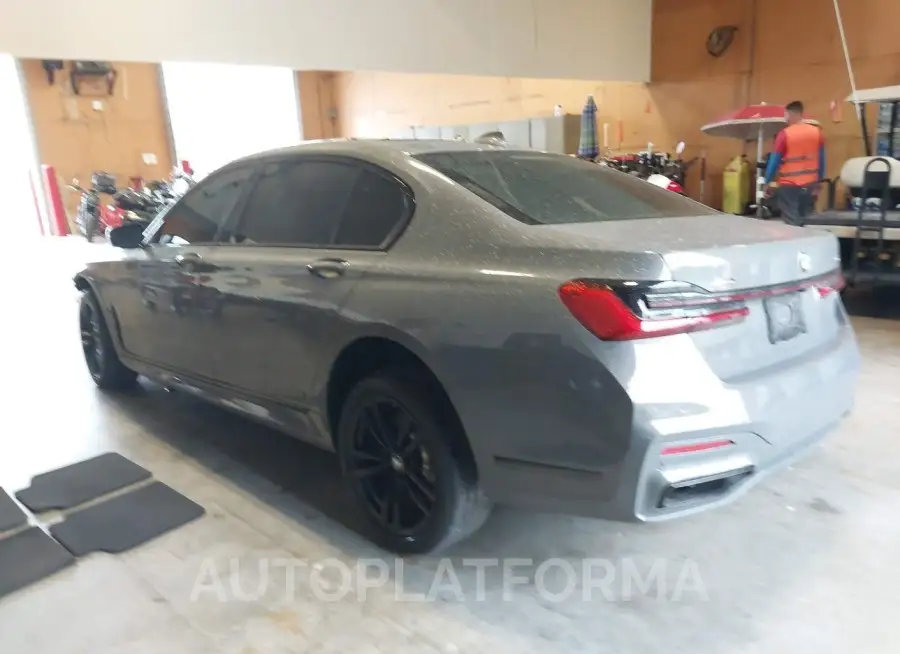 BMW 750I 2021 vin WBA7U2C08MCF40050 from auto auction Iaai