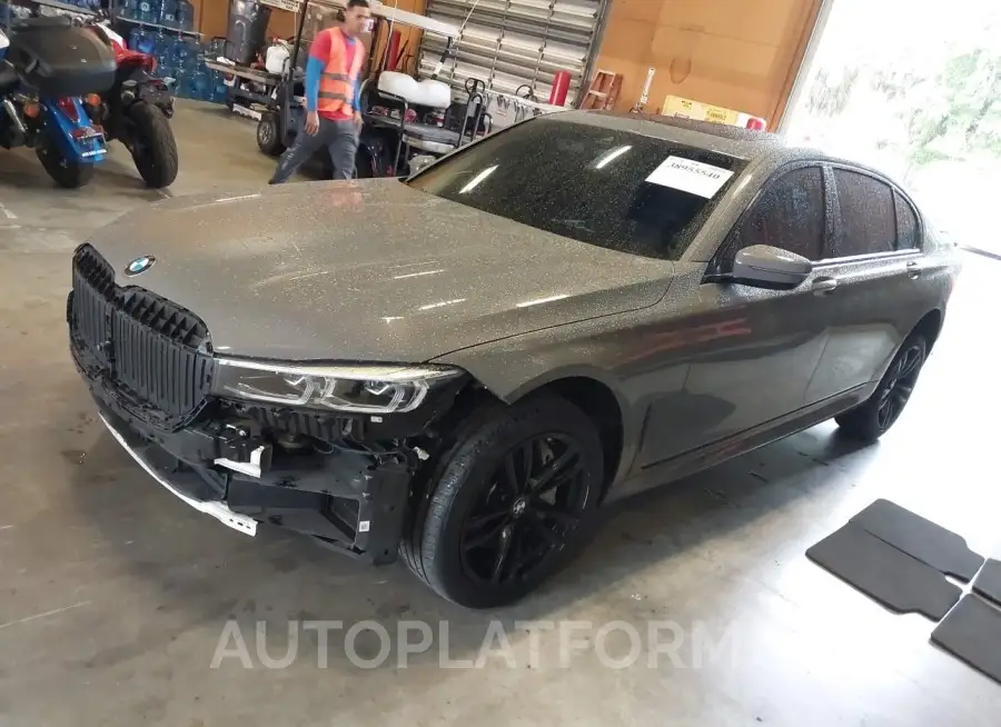 BMW 750I 2021 vin WBA7U2C08MCF40050 from auto auction Iaai