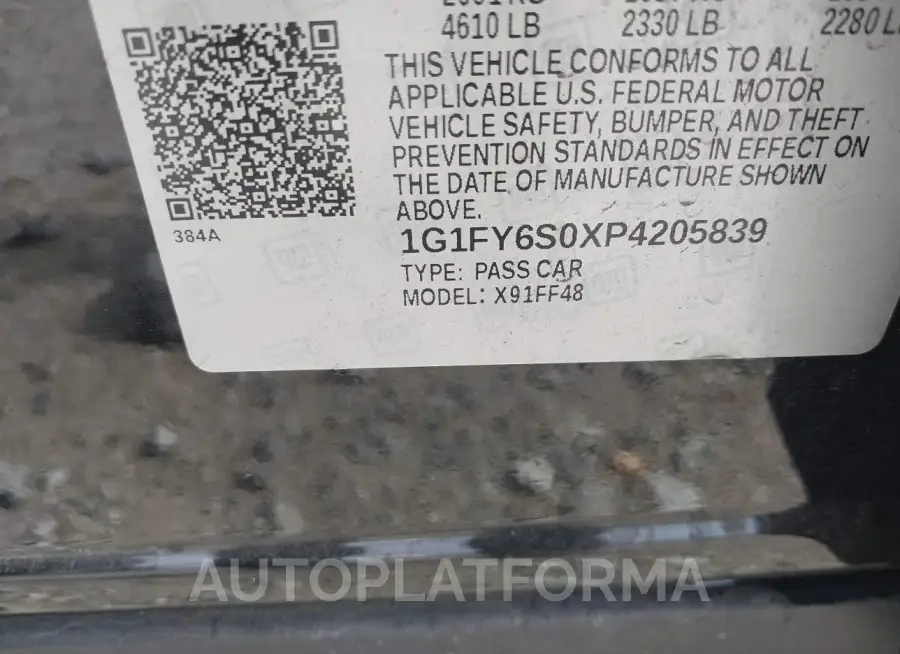 CHEVROLET BOLT EUV 2023 vin 1G1FY6S0XP4205839 from auto auction Iaai