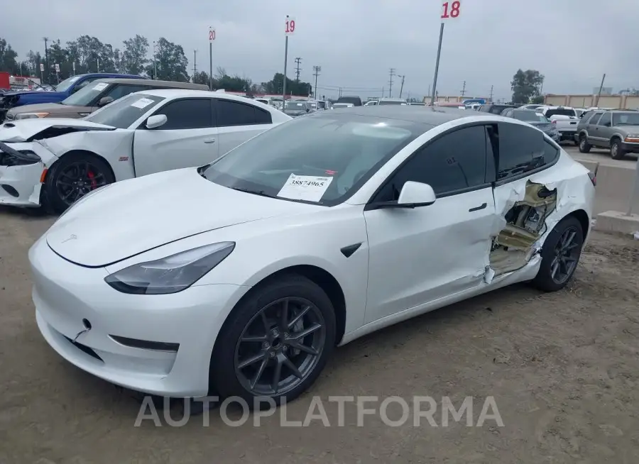 TESLA MODEL 3 2023 vin 5YJ3E1EA6PF638996 from auto auction Iaai