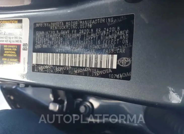 TOYOTA AVALON HYBRID 2019 vin 4T1B21FB9KU001334 from auto auction Iaai