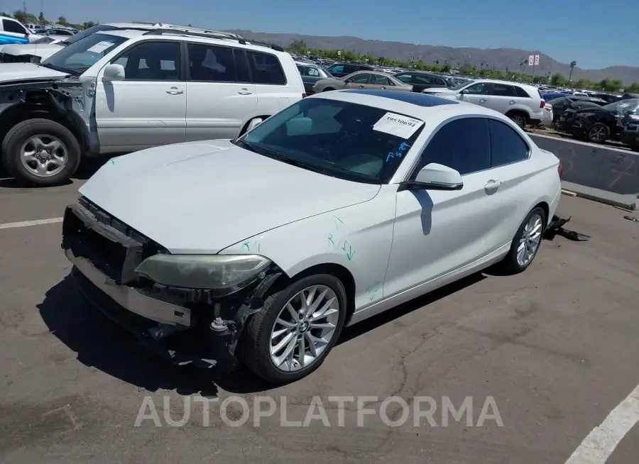 BMW 228I 2015 vin WBA1F5C51FV256454 from auto auction Iaai