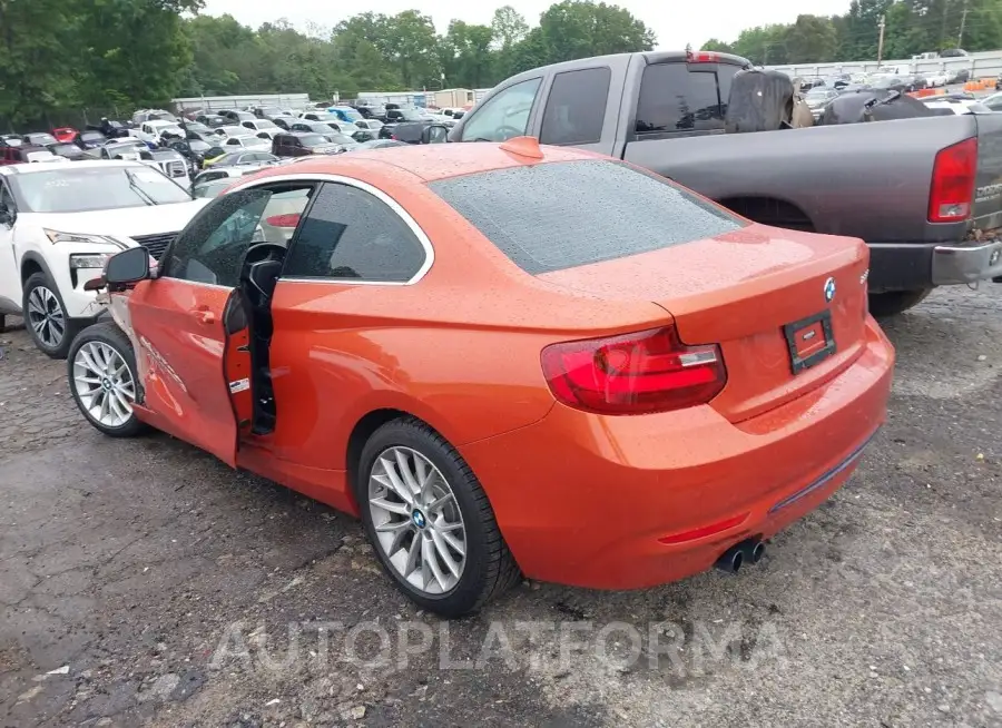 BMW 228I 2016 vin WBA1F5C59GV343715 from auto auction Iaai