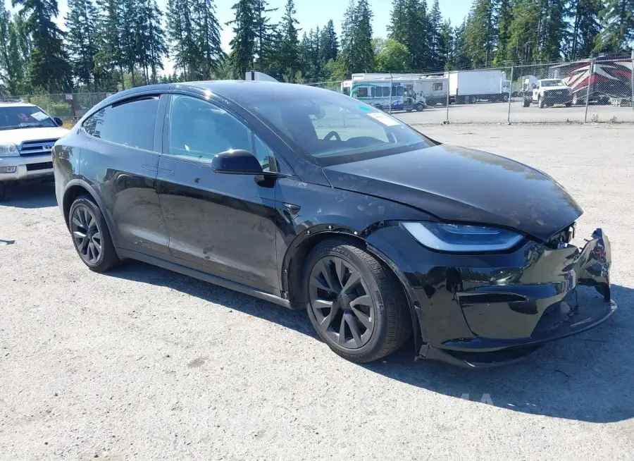 TESLA MODEL X 2022 vin 7SAXCAE51NF357862 from auto auction Iaai