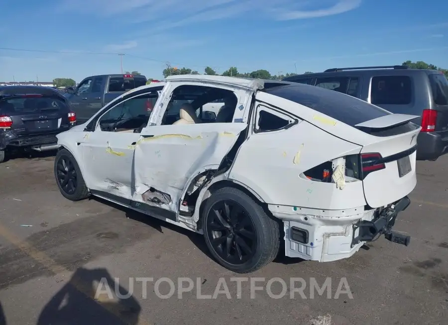 TESLA MODEL X 2022 vin 7SAXCAE53NF362626 from auto auction Iaai