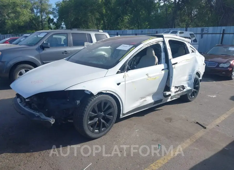 TESLA MODEL X 2022 vin 7SAXCAE53NF362626 from auto auction Iaai