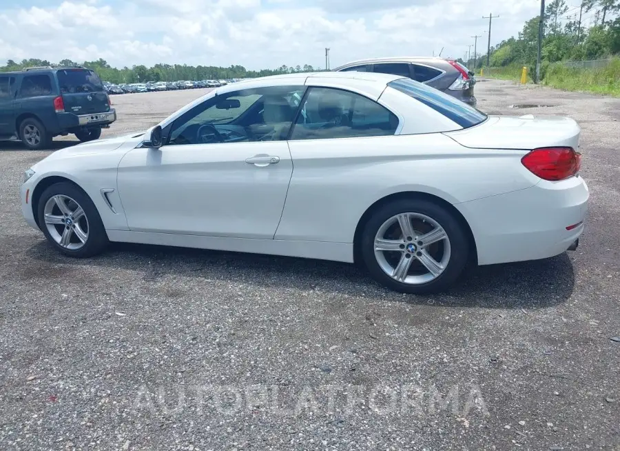 BMW 428I 2015 vin WBA3V9C55FP798681 from auto auction Iaai