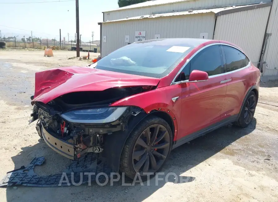 TESLA MODEL X 2019 vin 5YJXCBE49KF154272 from auto auction Iaai