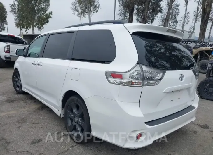 TOYOTA SIENNA 2015 vin 5TDXK3DC1FS638424 from auto auction Iaai