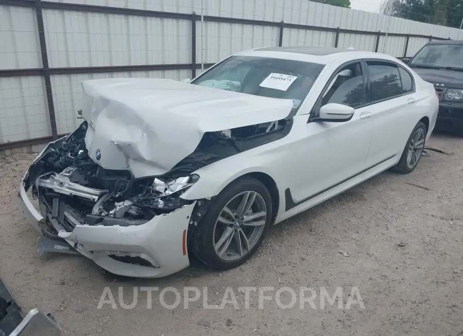 BMW 740I 2017 vin WBA7E2C3XHG740821 from auto auction Iaai