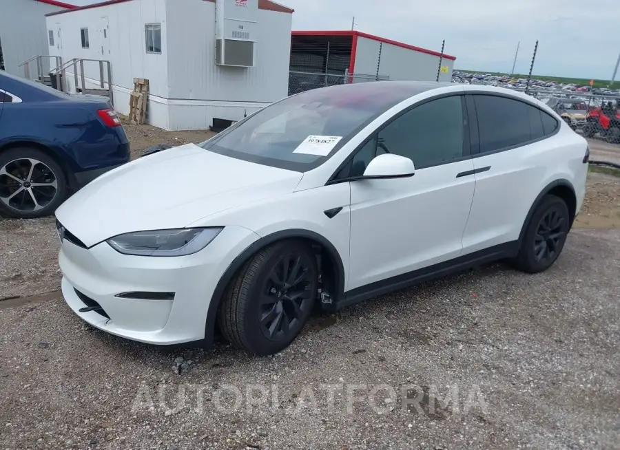 TESLA MODEL X 2024 vin 7SAXCDE5XRF436373 from auto auction Iaai