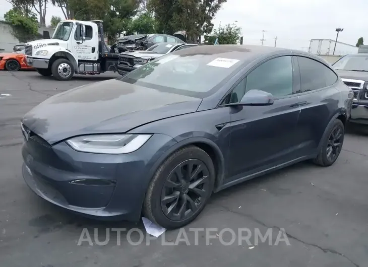 TESLA MODEL X 2022 vin 7SAXCDE51NF341484 from auto auction Iaai