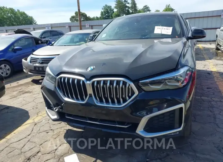 BMW X6 2021 vin 5UXCY4C01M9E25691 from auto auction Iaai