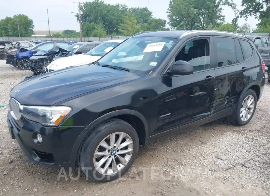 BMW X3 2016 vin 5UXWX9C52G0D83548 from auto auction Iaai