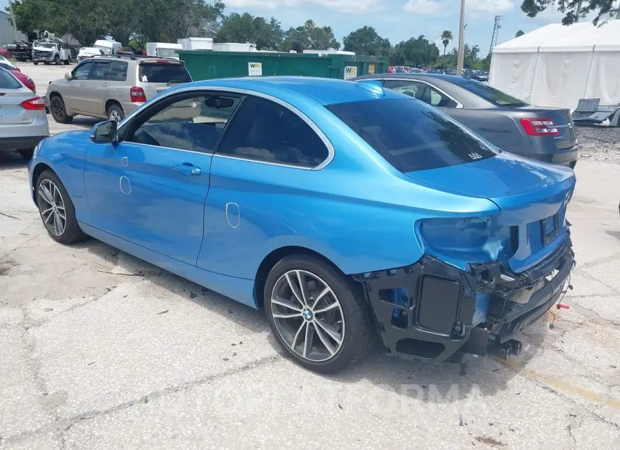 BMW 230I 2019 vin WBA2J1C58KVD10180 from auto auction Iaai