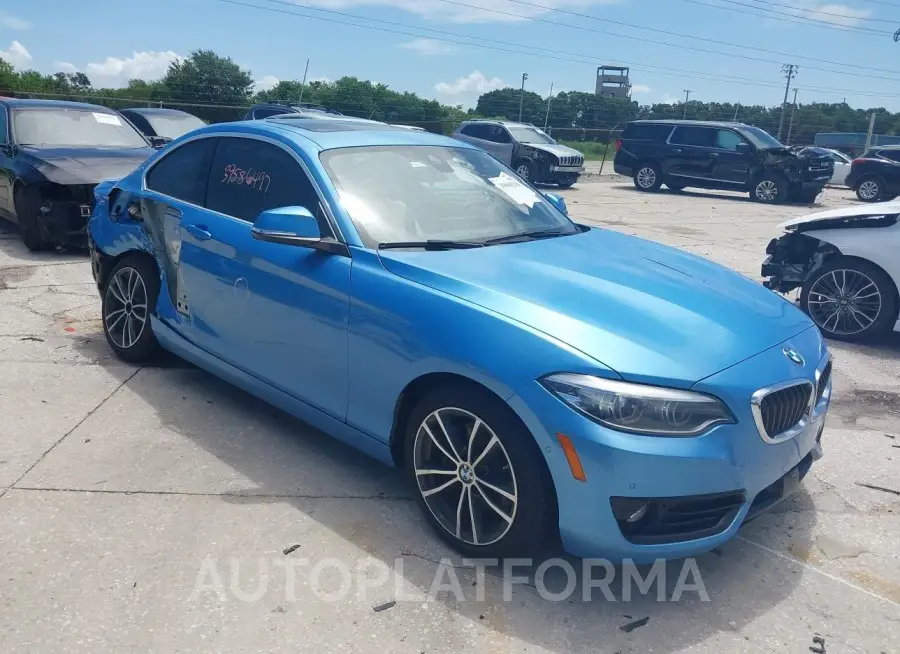 BMW 230I 2019 vin WBA2J1C58KVD10180 from auto auction Iaai