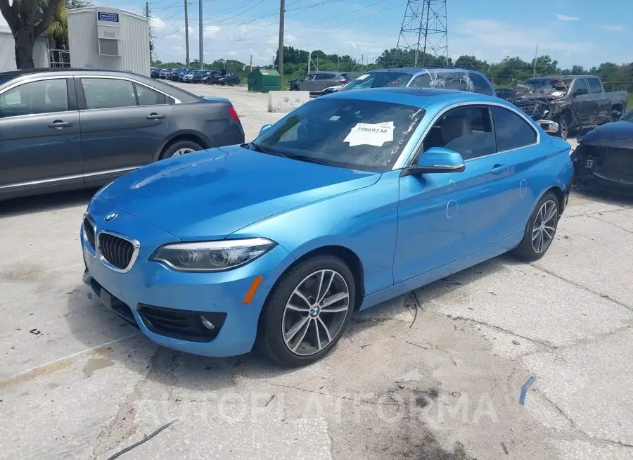 BMW 230I 2019 vin WBA2J1C58KVD10180 from auto auction Iaai