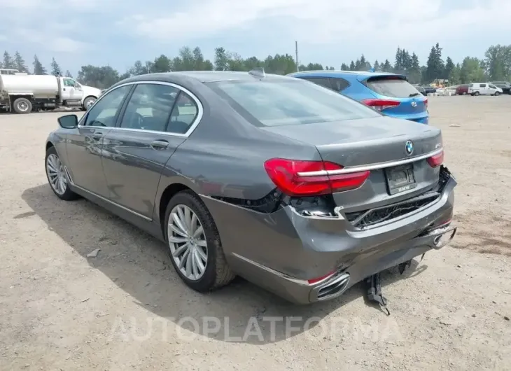 BMW 740I 2019 vin WBA7E2C55KB454543 from auto auction Iaai