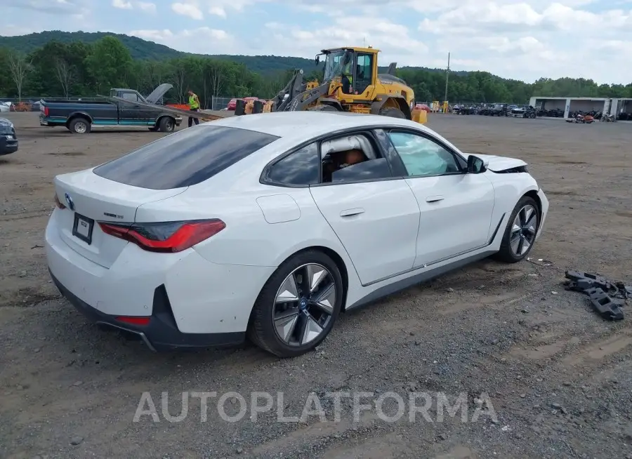 BMW I4 2023 vin WBY43AW03PFP66557 from auto auction Iaai