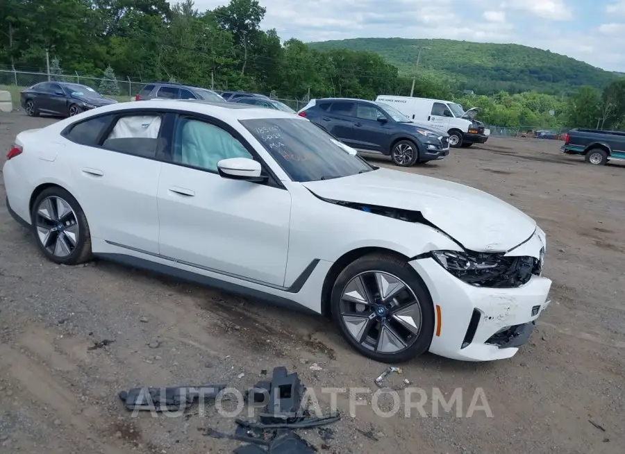 BMW I4 2023 vin WBY43AW03PFP66557 from auto auction Iaai