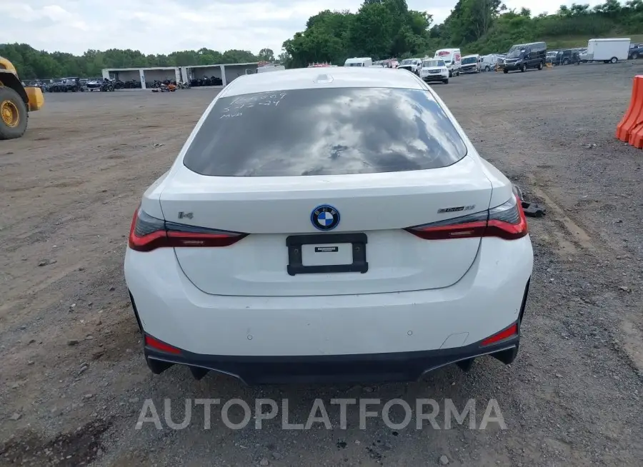 BMW I4 2023 vin WBY43AW03PFP66557 from auto auction Iaai