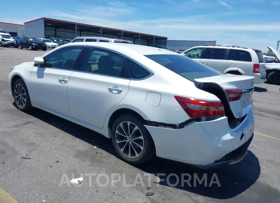 TOYOTA AVALON 2016 vin 4T1BK1EB3GU201022 from auto auction Iaai