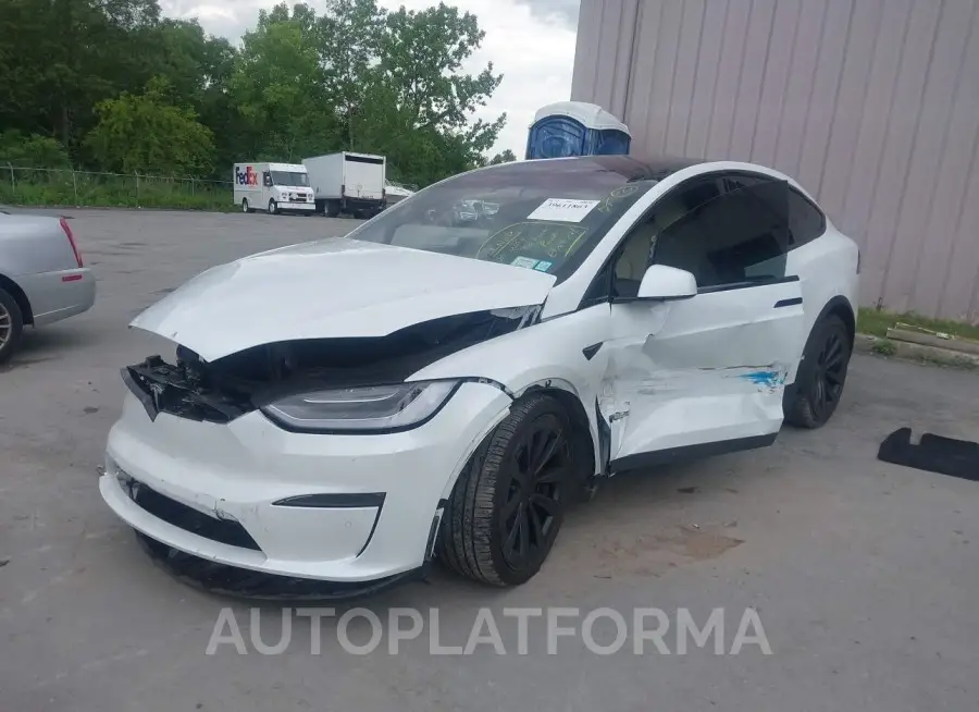 TESLA MODEL X 2022 vin 7SAXCDE58NF364616 from auto auction Iaai