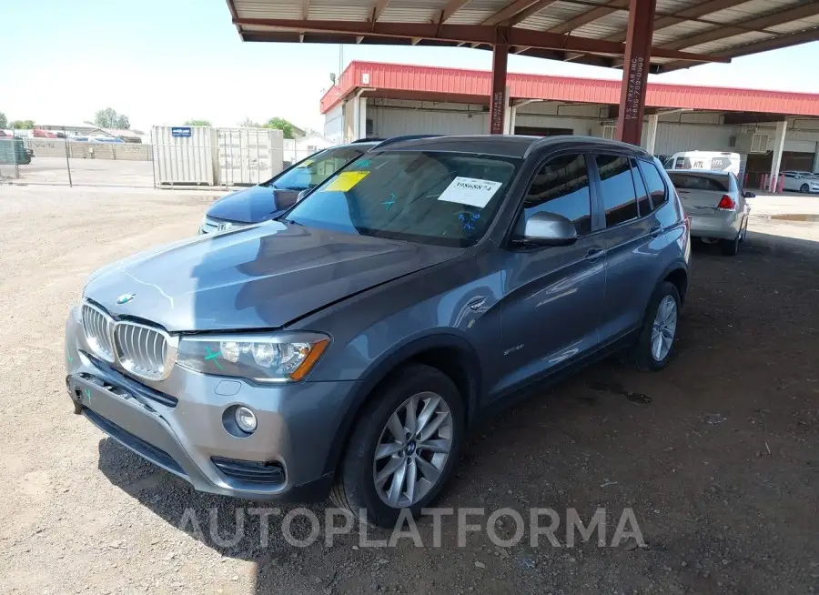 BMW X3 2017 vin 5UXWZ7C51H0T44074 from auto auction Iaai