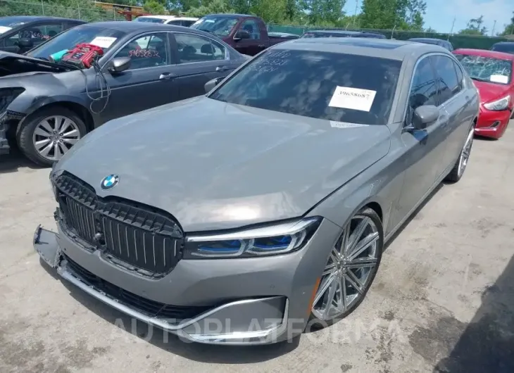 BMW 750I 2020 vin WBA7U2C00LGM27570 from auto auction Iaai