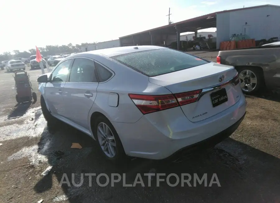 TOYOTA AVALON 2015 vin 4T1BK1EBXFU164758 from auto auction Iaai