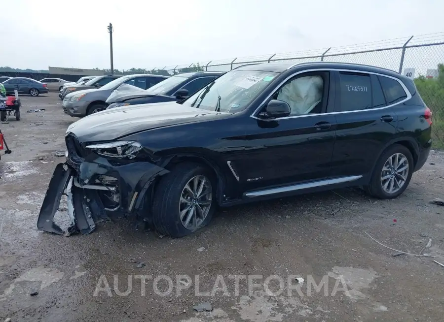 BMW X3 2018 vin 5UXTR9C5XJLC79344 from auto auction Iaai