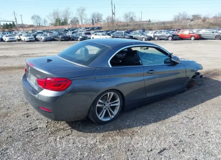 BMW 430I 2018 vin WBA4Z1C59JEC60728 from auto auction Iaai