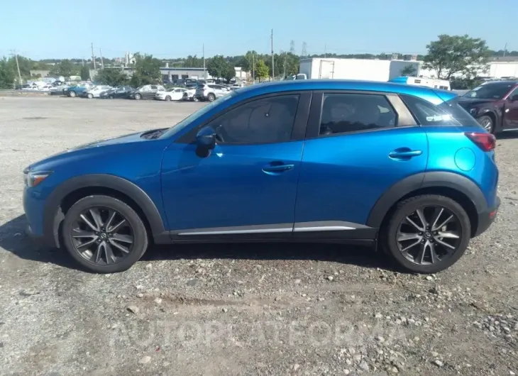 MAZDA CX-3 2017 vin JM1DKFD74H0176292 from auto auction Iaai