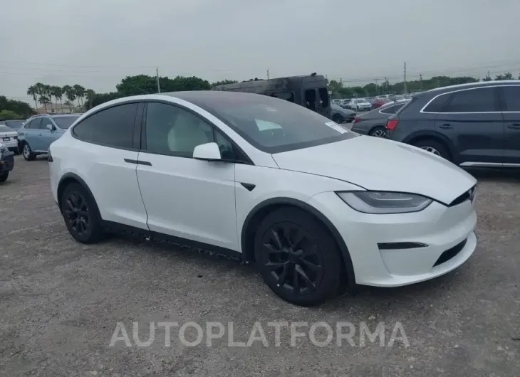 TESLA MODEL X 2022 vin 7SAXCBE50NF357227 from auto auction Iaai