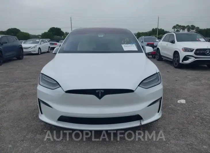 TESLA MODEL X 2022 vin 7SAXCBE50NF357227 from auto auction Iaai