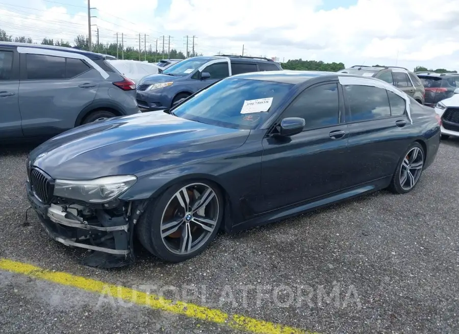 BMW 740I 2016 vin WBA7E2C54GG548178 from auto auction Iaai