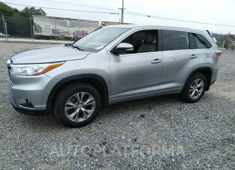 TOYOTA HIGHLANDER 2015 vin 5TDJKRFH5FS091353 from auto auction Iaai