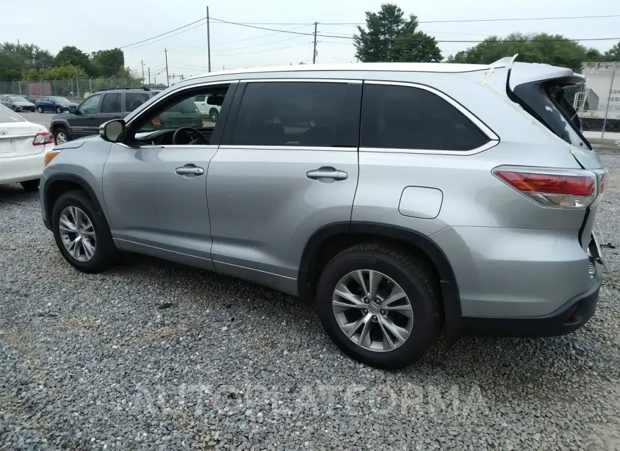 TOYOTA HIGHLANDER 2015 vin 5TDJKRFH5FS091353 from auto auction Iaai