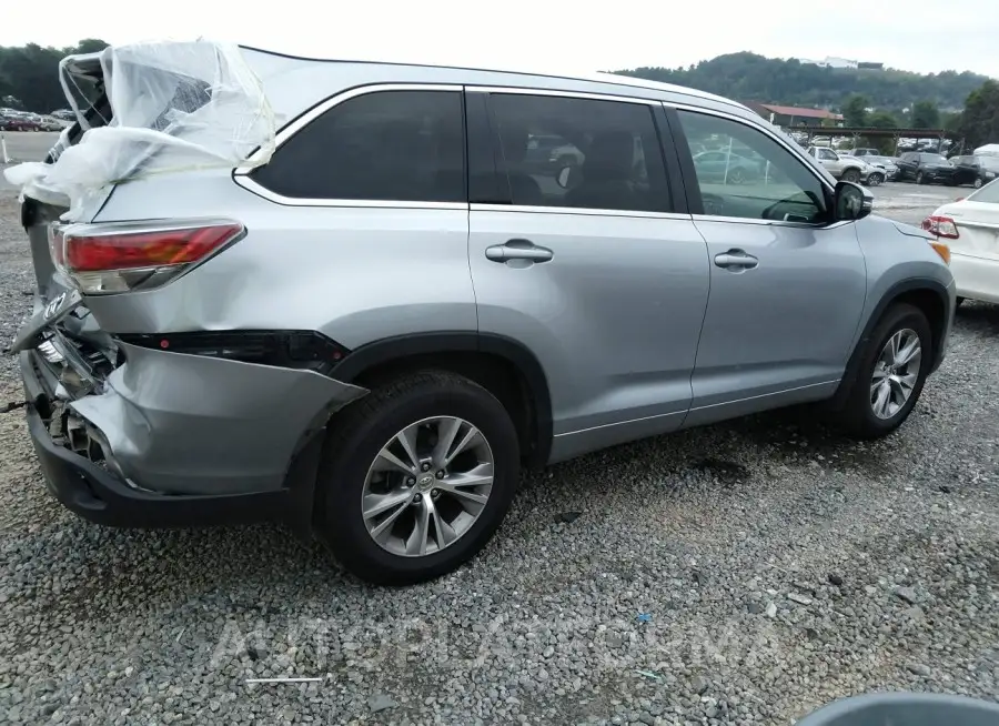 TOYOTA HIGHLANDER 2015 vin 5TDJKRFH5FS091353 from auto auction Iaai