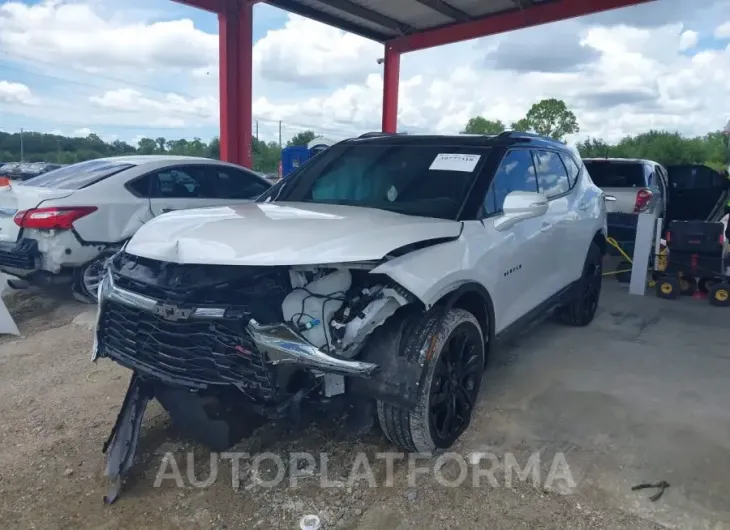 CHEVROLET BLAZER 2022 vin 3GNKBKRS2NS166868 from auto auction Iaai