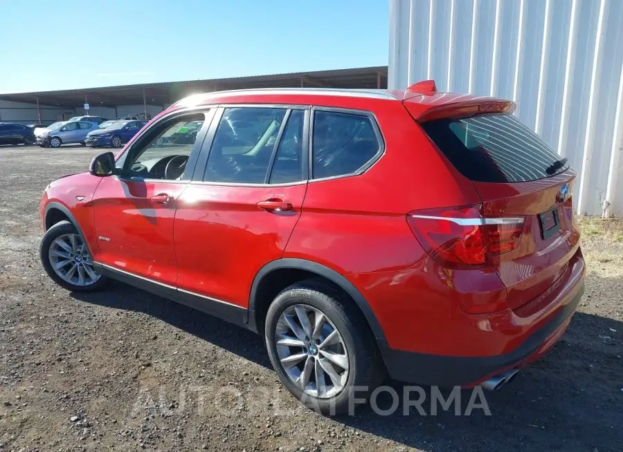 BMW X3 2017 vin 5UXWZ7C53H0U47142 from auto auction Iaai