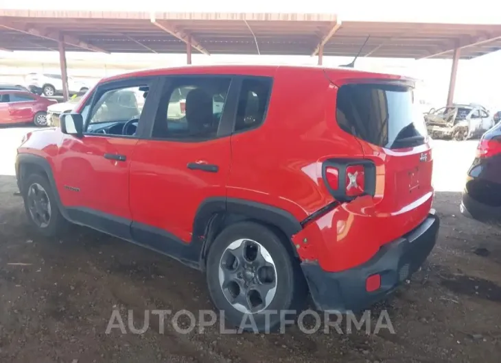 JEEP RENEGADE 2015 vin ZACCJAAT7FPB87930 from auto auction Iaai