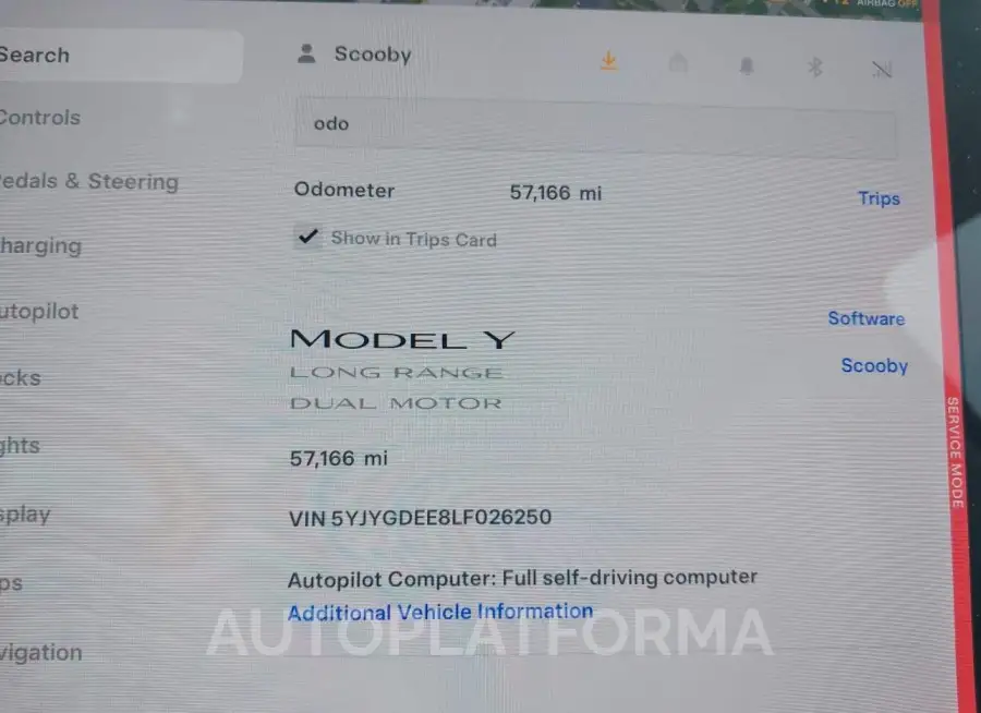 TESLA MODEL Y 2020 vin 5YJYGDEE8LF026250 from auto auction Iaai