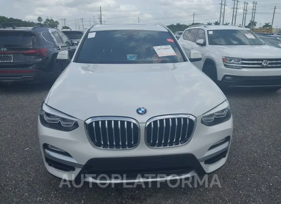 BMW X3 2019 vin 5UXTR7C5XKLF33608 from auto auction Iaai