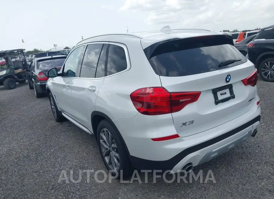 BMW X3 2019 vin 5UXTR7C5XKLF33608 from auto auction Iaai