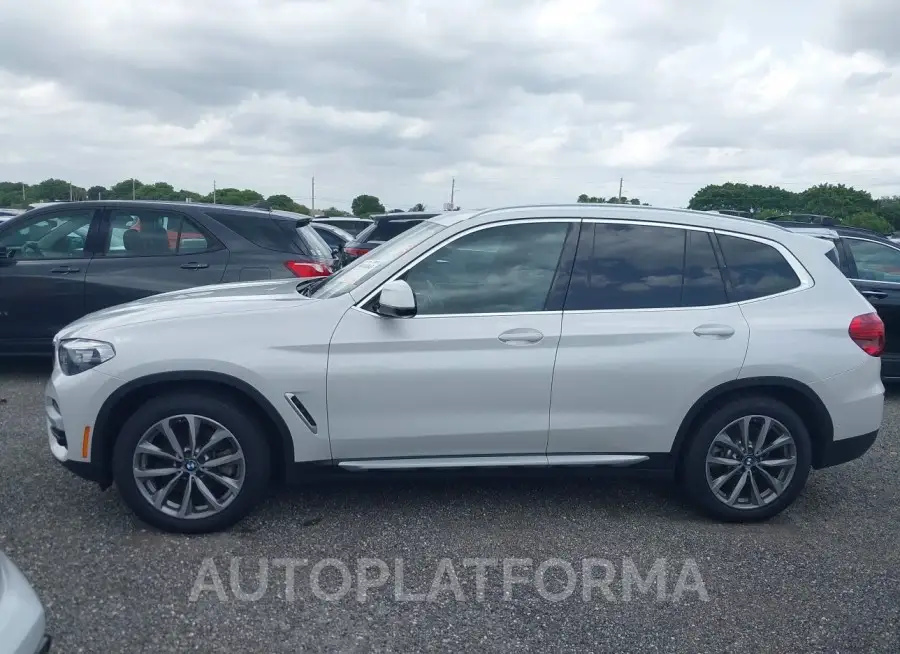 BMW X3 2019 vin 5UXTR7C5XKLF33608 from auto auction Iaai